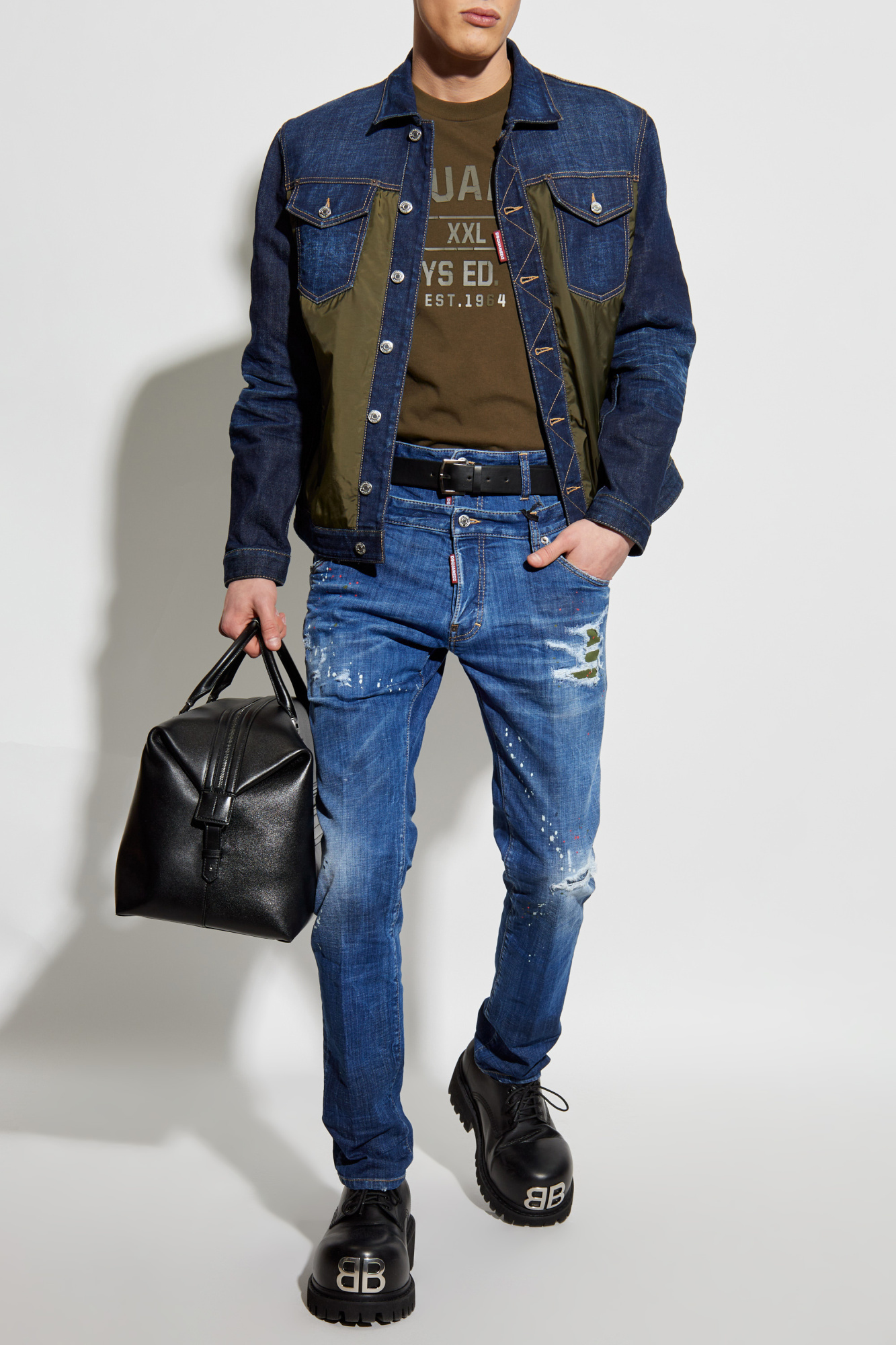 Dsquared2 Jacket with combined materials | Men's Clothing Dsquared2 Jacket with combined materials | Men's Clothing